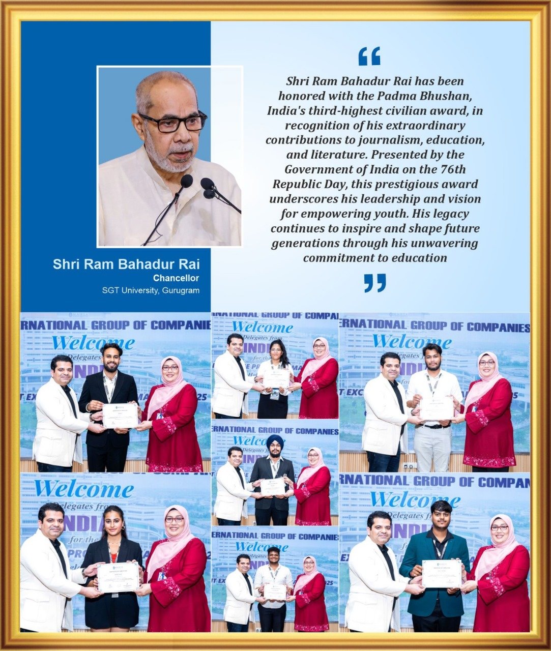 Rashtriya Jagran | ग्लोबल माइंड्स को सशक्त बनाना: एसजीटी यूनिवर्सिटी...